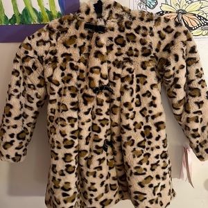 Girls 6x leopard jacket